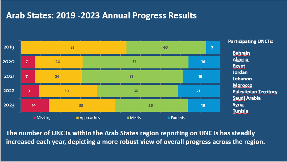 Arab States: 2019 - 2023 Annual Progress Results